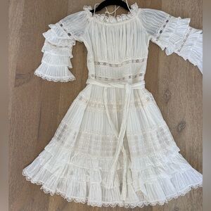 Zimmermann White Cotton Dress 0P
